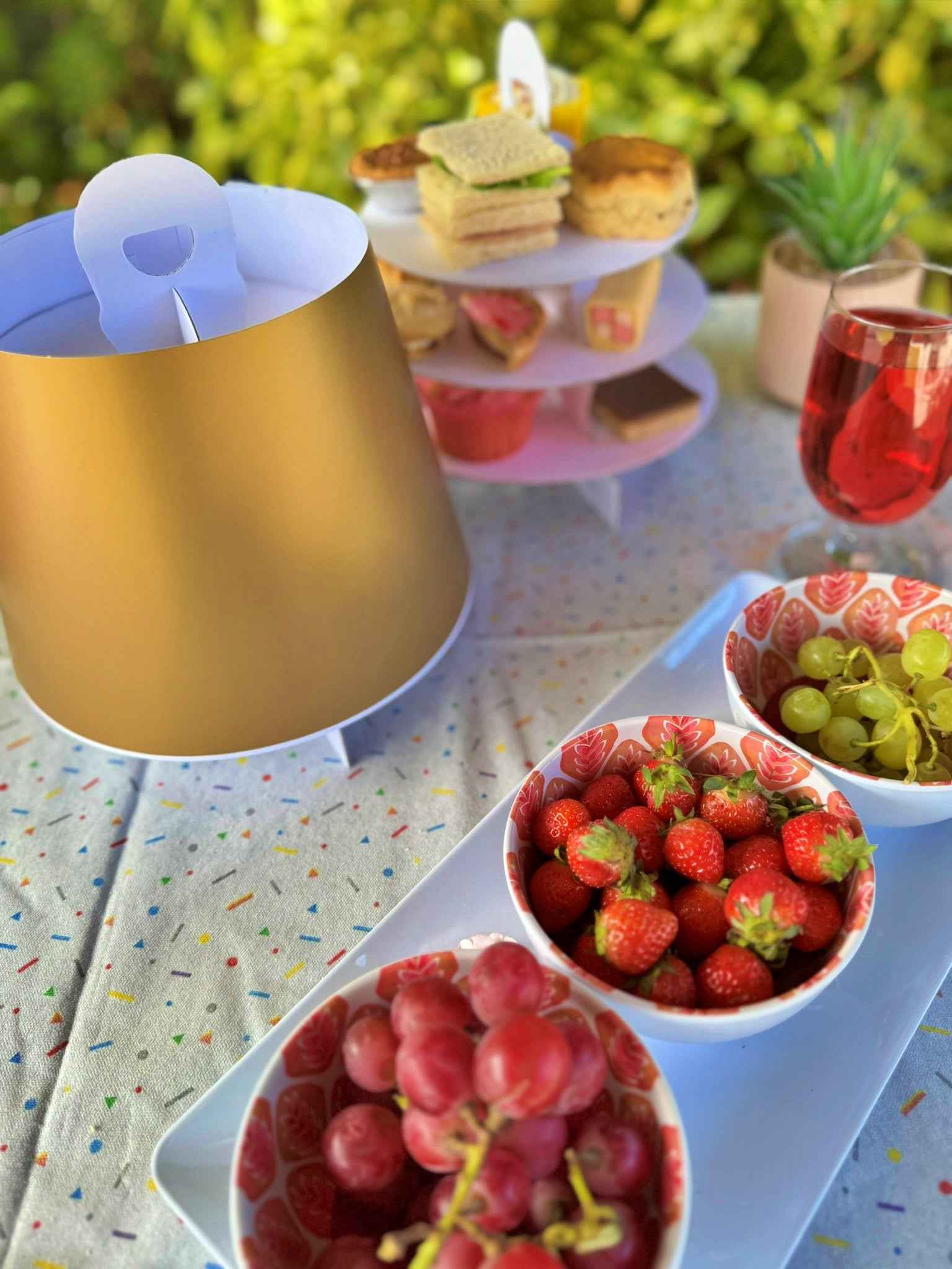 10 x Gold Afternoon Tea Stands - 3 Tier