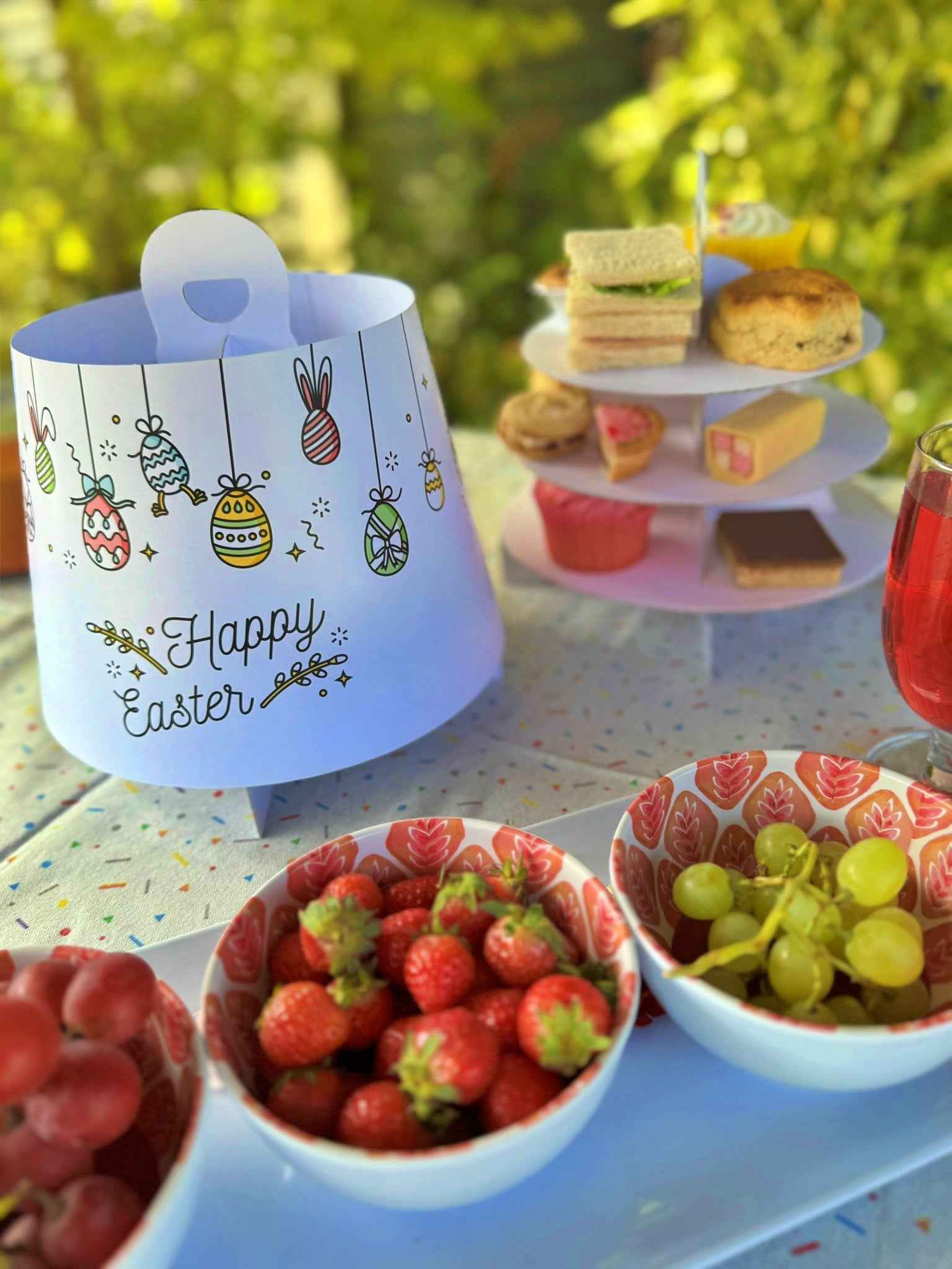 10 x Happy Easter Afternoon Tea Stands - 3 Tier