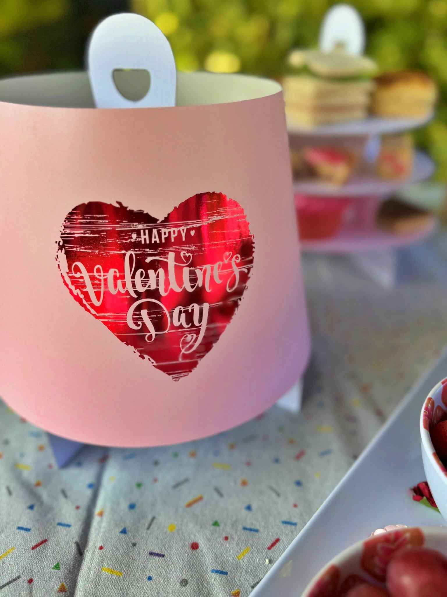 10 x Valentines Day Afternoon Tea Caddies - 3 Tier