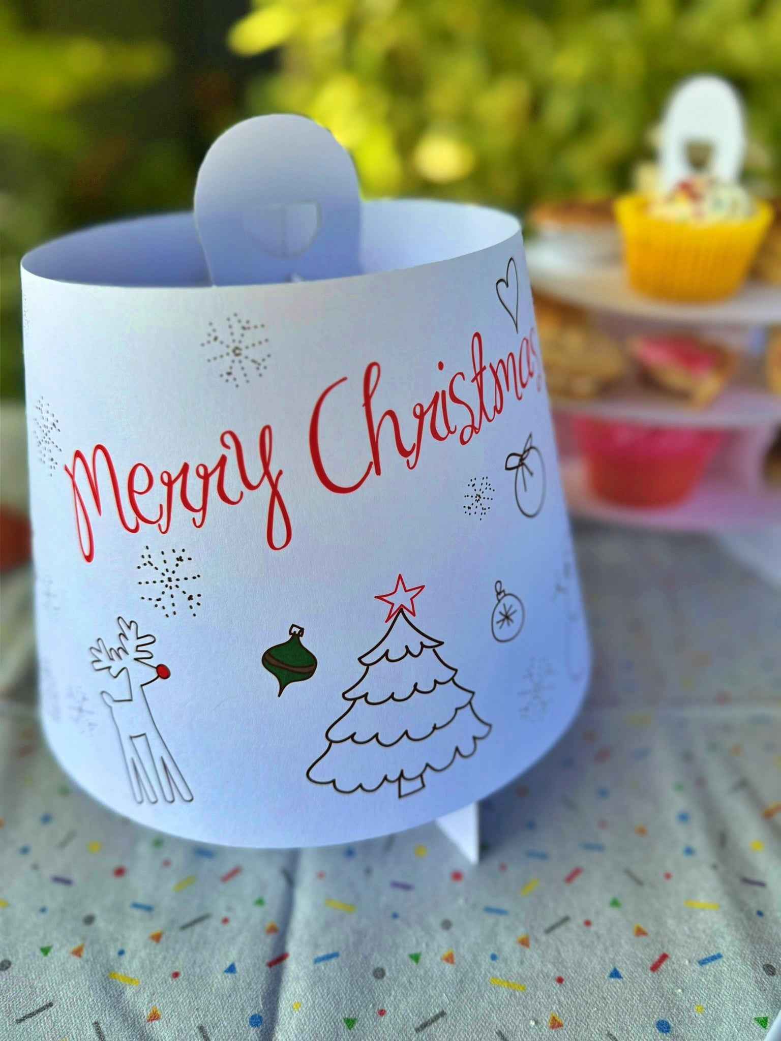 10 x Merry Christmas Afternoon Tea Stands - 3 Tier
