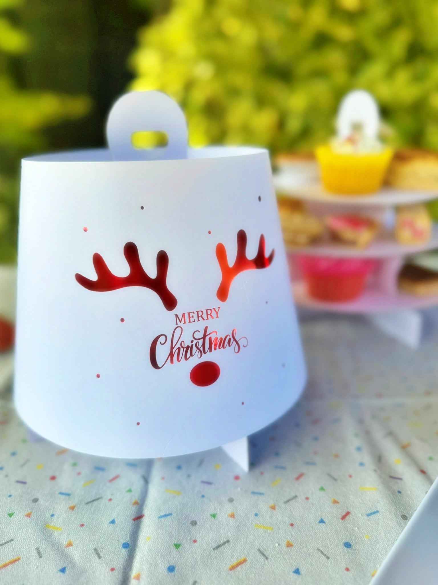 10 x Merry Christmas Afternoon Tea Stands - 3 Tier