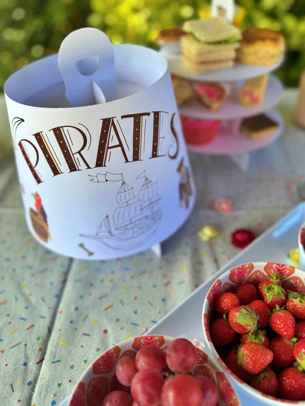 10 x Pirates Afternoon Tea Stands - 3 Tier